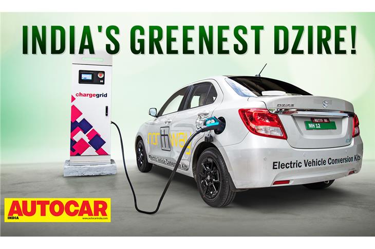 India's greenest Dzire - Maruti Suzuki Dzire EV conversion video